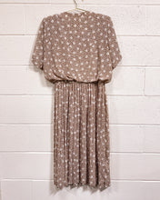 Load image into Gallery viewer, Vintage Tan Floral Dress - As Found (12)