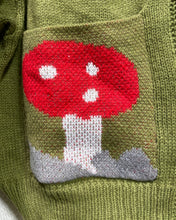 Load image into Gallery viewer, Frogs N’ Fungi are My Friends Cardigan (L)