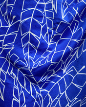Load image into Gallery viewer, Vintage Blue Leafy Bathing Suit with Skirt