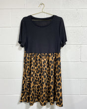Load image into Gallery viewer, Black Animal Print Dress