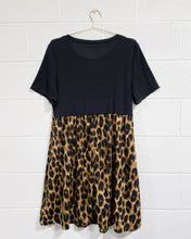 Load image into Gallery viewer, Black Animal Print Dress