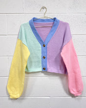 Load image into Gallery viewer, Color Block Cardigan in Pastels (L)