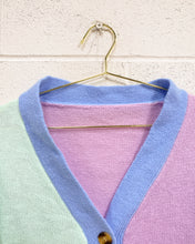 Load image into Gallery viewer, Color Block Cardigan in Pastels (L)