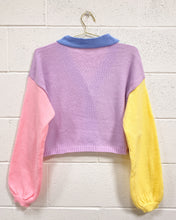 Load image into Gallery viewer, Color Block Cardigan in Pastels (L)