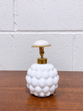 Load image into Gallery viewer, Vintage HolmSpray Bubble Milk Glass Perfume Bottle "As Found"