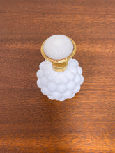 Load image into Gallery viewer, Vintage HolmSpray Bubble Milk Glass Perfume Bottle "As Found"