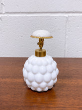 Load image into Gallery viewer, Vintage HolmSpray Bubble Milk Glass Perfume Bottle "As Found"