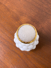 Load image into Gallery viewer, Vintage HolmSpray Bubble Milk Glass Perfume Bottle "As Found"