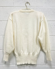 Load image into Gallery viewer, Vintage Cream Beaded Sweater (M)