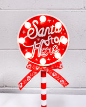 Load image into Gallery viewer, Santa Stop Here Light Up Christmas Decor