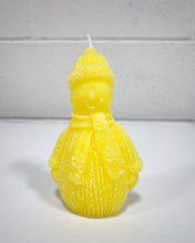 Load image into Gallery viewer, Yellow Snowman Candle
