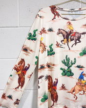 Load image into Gallery viewer, Cowboy and Cactus Blouse (L)