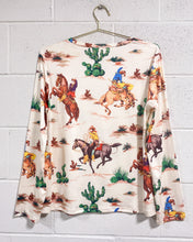 Load image into Gallery viewer, Cowboy and Cactus Blouse (L)