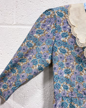 Load image into Gallery viewer, Vintage Floral Dress with Lacey Collar (6)