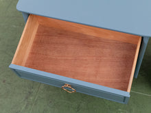 Load image into Gallery viewer, Blue Hollywood Regency Nightstands