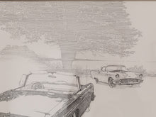 Load image into Gallery viewer, Car Rendering Lithograph Framed and Signed