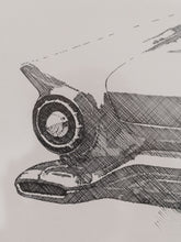Load image into Gallery viewer, Car Rendering Lithograph Framed and Signed