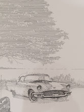 Load image into Gallery viewer, Car Rendering Lithograph Framed and Signed