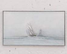 Load image into Gallery viewer, Vintage Moody Nautical Oil Painting