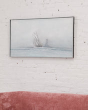 Load image into Gallery viewer, Vintage Moody Nautical Oil Painting