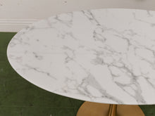 Load image into Gallery viewer, 47” Daisy Oval Table With Gold Base