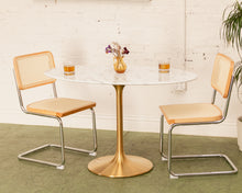 Load image into Gallery viewer, 47” Daisy Oval Table With Gold Base