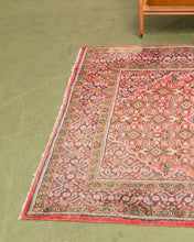 Load image into Gallery viewer, Vintage Persian Rug in Red, Blues and Greens