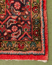 Load image into Gallery viewer, Vintage Persian Rug in Red, Blues and Greens
