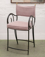 Load image into Gallery viewer, Vintage Shaver Howard Scrolled Iron pair of Bar Stools