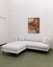 Load image into Gallery viewer, Elisa Sofa with Ottoman in Ivory