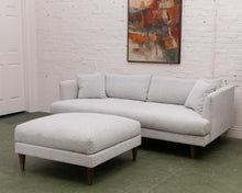 Load image into Gallery viewer, Elisa Sofa with Ottoman in Ivory