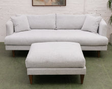 Load image into Gallery viewer, Elisa Sofa with Ottoman in Ivory