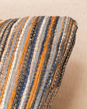 Load image into Gallery viewer, Rectangular Blue Striped Pillow