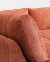Load image into Gallery viewer, Lisette 3 Piece (RAF sofa, corner unit and LAF bumper chaise) in burnt orange