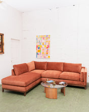 Load image into Gallery viewer, Lisette 3 Piece (RAF sofa, corner unit and LAF bumper chaise) in burnt orange