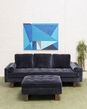 Load image into Gallery viewer, Natasha 3 Seater with Ottoman in Amici Indigo