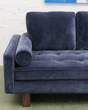 Load image into Gallery viewer, Natasha 3 Seater with Ottoman in Amici Indigo