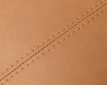 Load image into Gallery viewer, Modern 70s-Style Camel Faux Leather Sofa