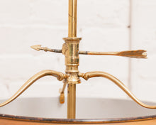 Load image into Gallery viewer, 20th Century French Bouillotte Lamp with Black Tole Shade