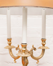 Load image into Gallery viewer, 20th Century French Bouillotte Lamp with Black Tole Shade