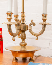 Load image into Gallery viewer, 20th Century French Bouillotte Lamp with Black Tole Shade