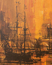 Load image into Gallery viewer, Textured Print Mid Century Original Art by Lee Burr