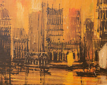 Load image into Gallery viewer, Textured Print Mid Century Original Art by Lee Burr