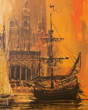 Load image into Gallery viewer, Textured Print Mid Century Original Art by Lee Burr