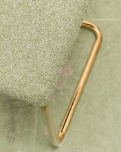 Load image into Gallery viewer, Gold Cantilever Green Chair