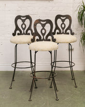 Load image into Gallery viewer, Corsican Cast Iron Heirloom Barstool Set of 3