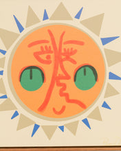 Load image into Gallery viewer, Boho Sun Art Print by Pan Dulce in Wooden Frame