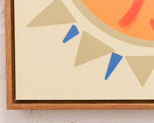 Load image into Gallery viewer, Boho Sun Art Print by Pan Dulce in Wooden Frame