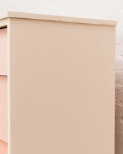 Load image into Gallery viewer, Louvered Drawer Pink Ombré Chest of Drawers