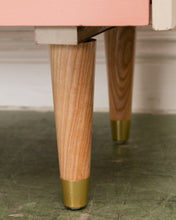 Load image into Gallery viewer, Louvered Drawer Pink Ombré Chest of Drawers